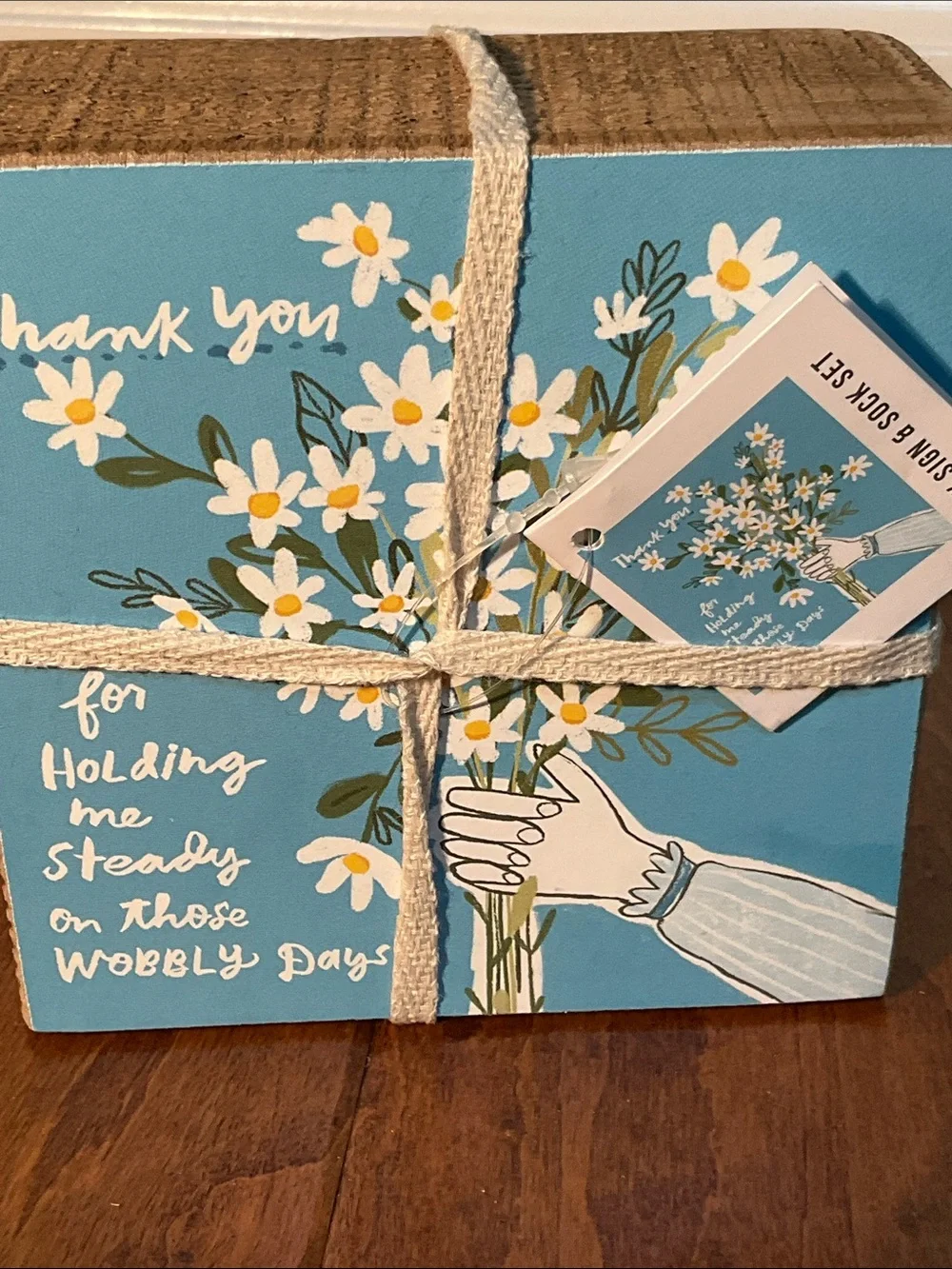 Gift for Mom 'Thank You' Decorative Block Sign, NWT